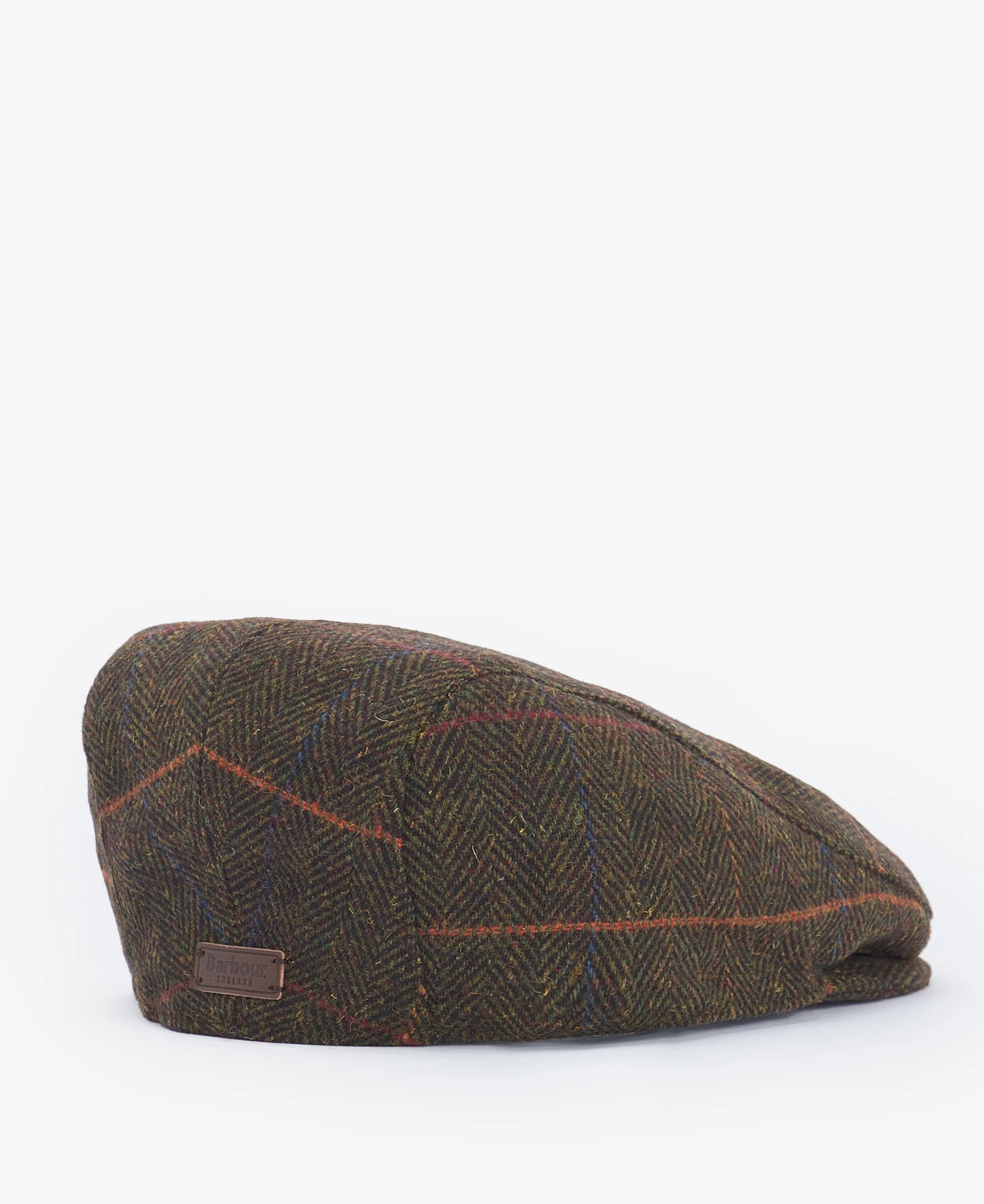 Barbour cheviot-flat-cap-olive-herringbone – Legend Story
