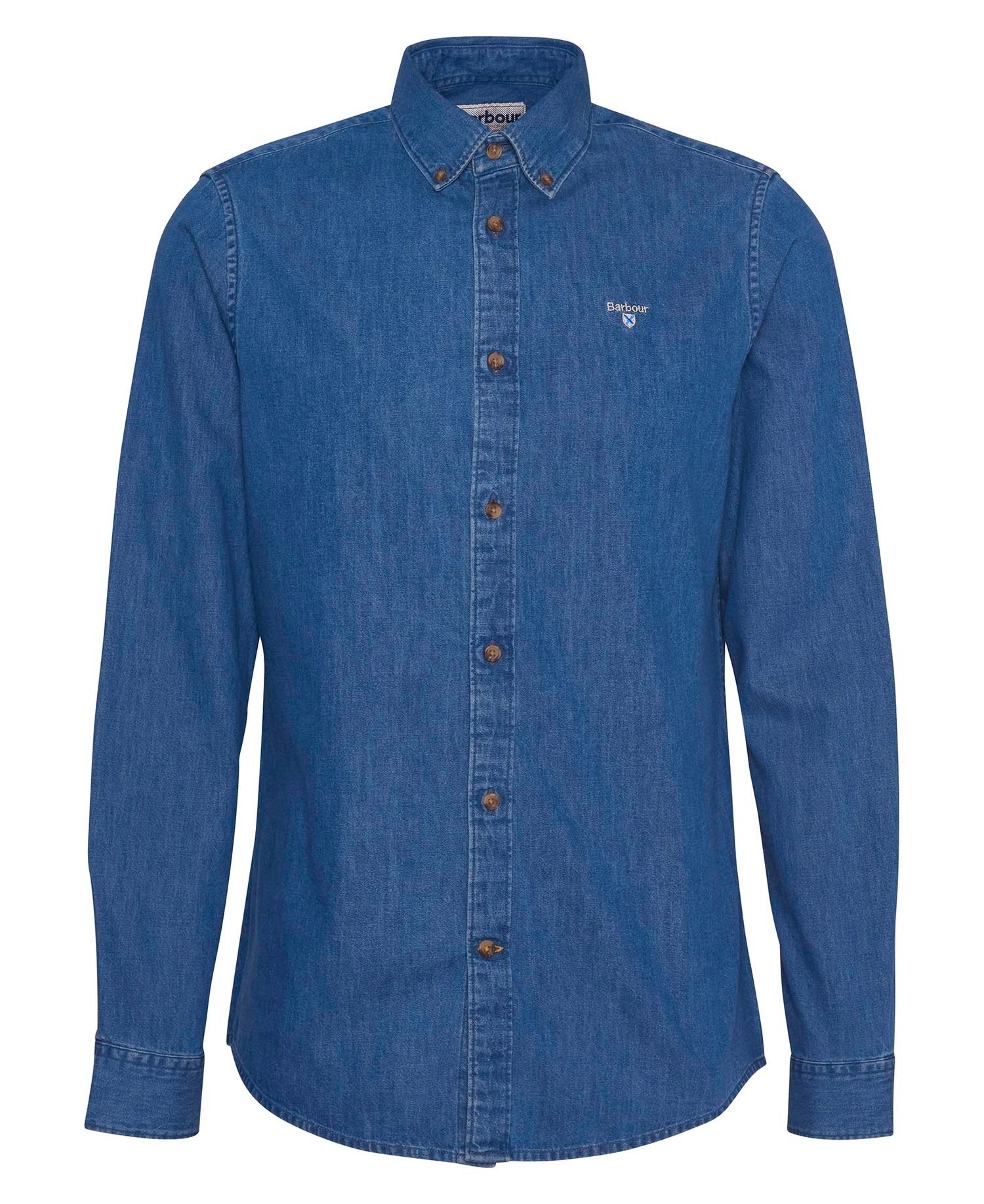 Barbour chambray-crest-tailored-shirt-chambray – Legend Story