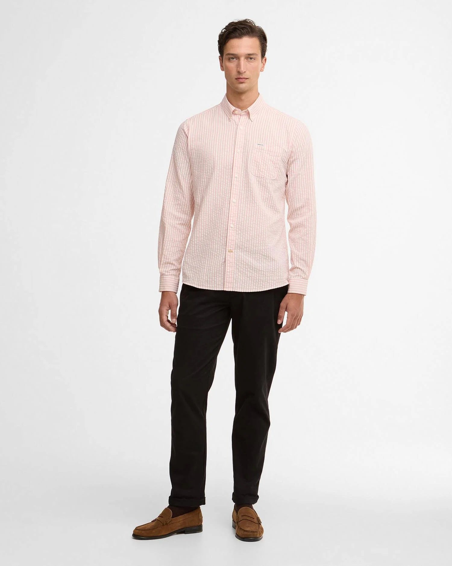Barbour cresswell-seersucker-tailored-mineral-pink – Legend Story