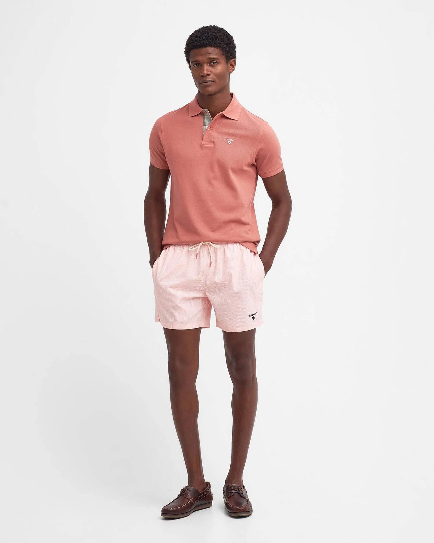 Barbour tartan-pique-polo-shirt-pink – Legend Story