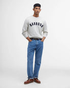 Barbour prep-logo-crew-neck-sweatshirt-ecru-marl – Legend Story