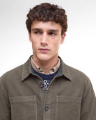 Barbour regular-moleskin-overshirt-dark-olive – Legend Story