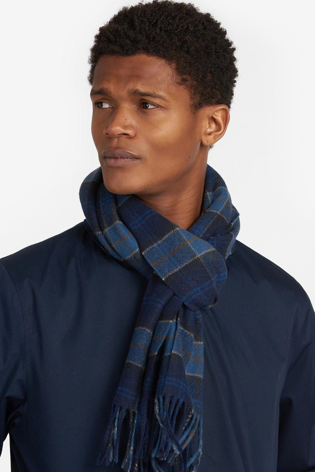 Barbour tartan-lambswool-scarf-midnight – Legend Story