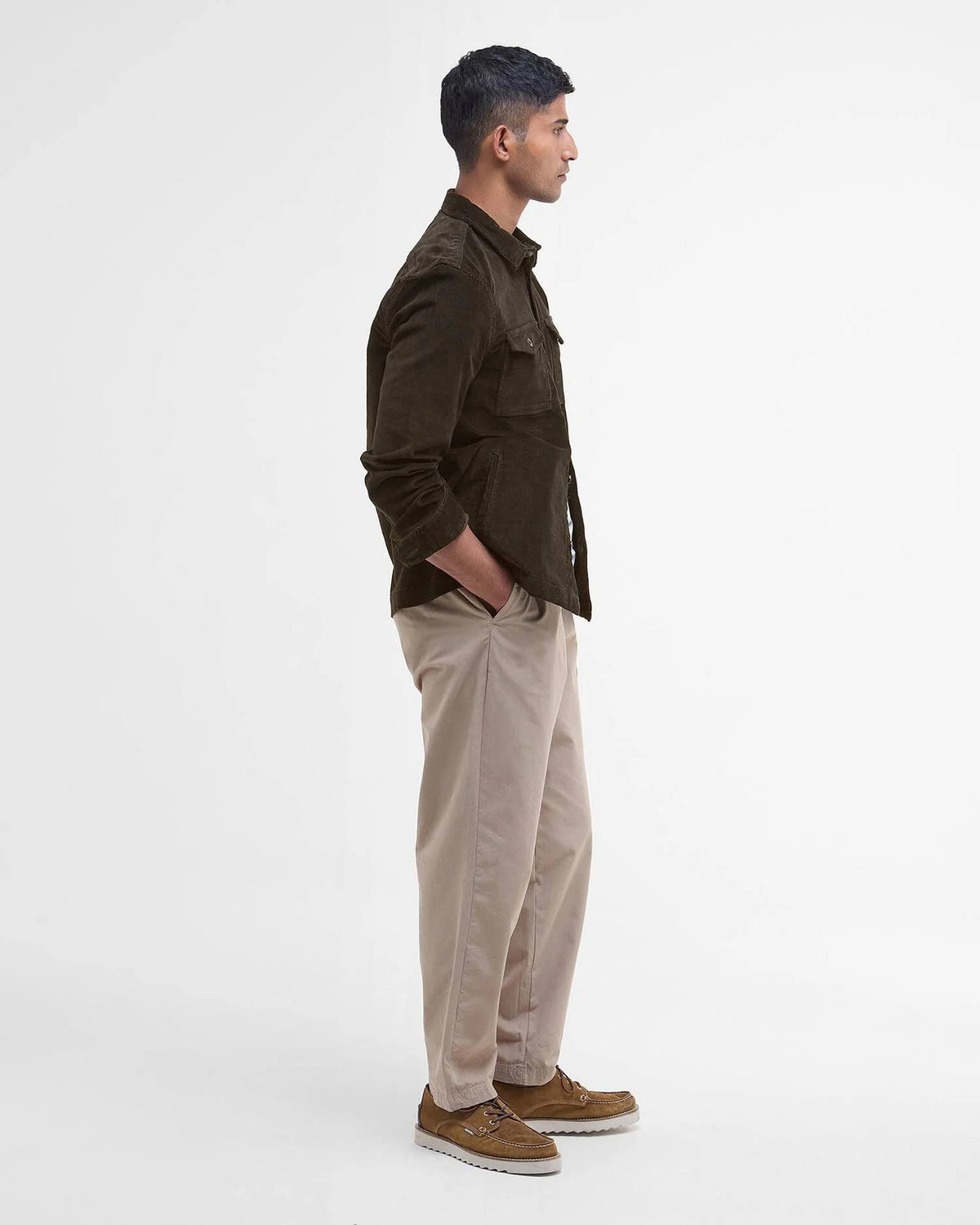 Barbour regular-cord-overshirt-olive – Legend Story