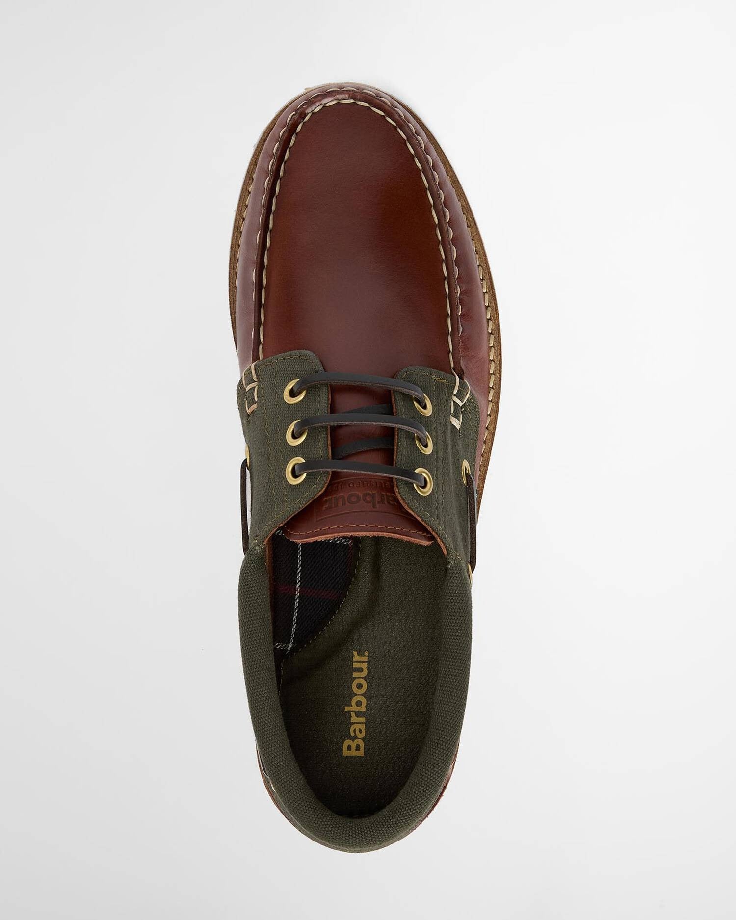 Barbour deck-boat-shoe-olive – Legend Story