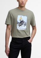 Barbour intl-coster-smq-graphic-tee-bleached-olive – Legend Story
