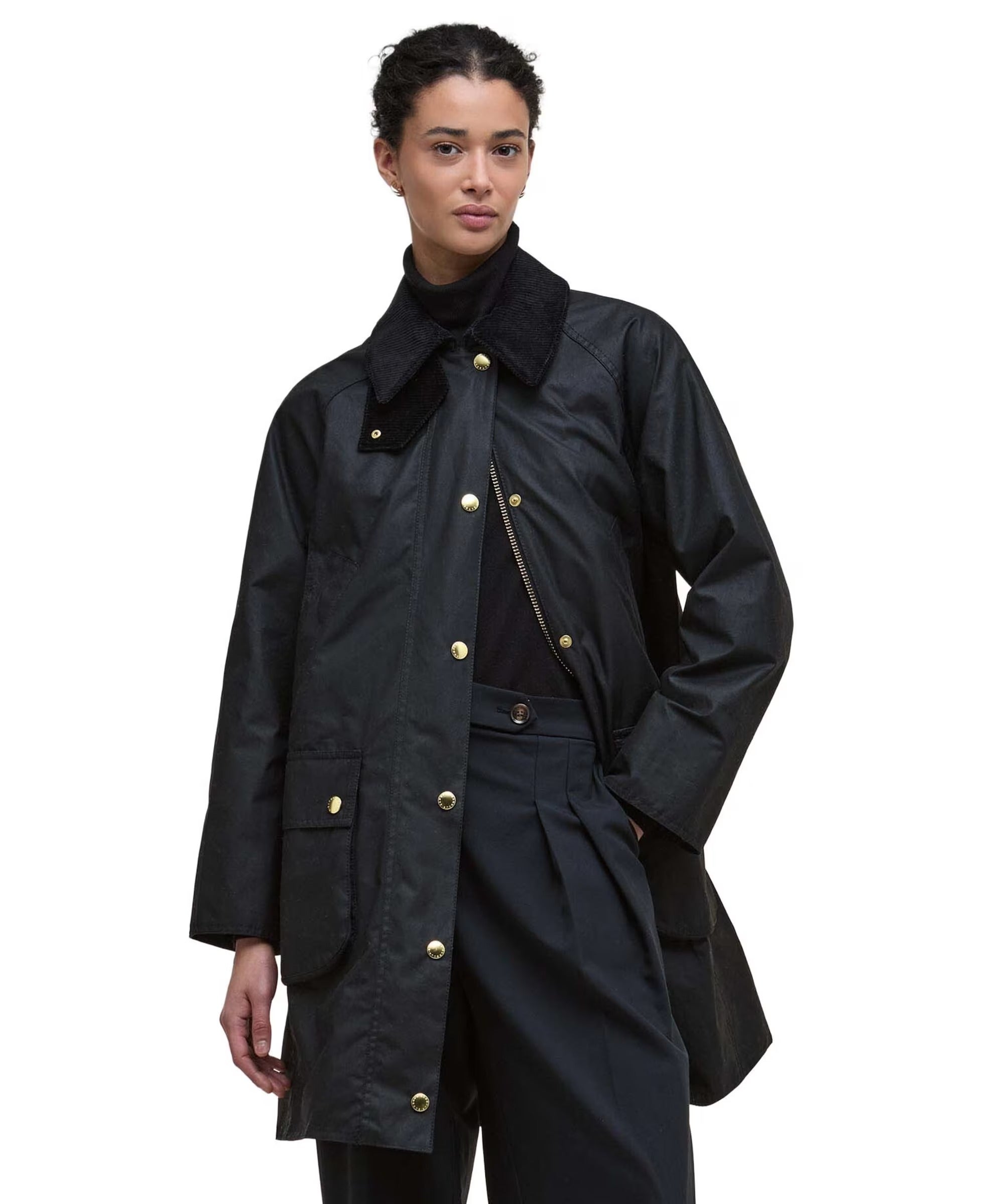 Barbour long-beadnell-wax-black-classic – Legend Story