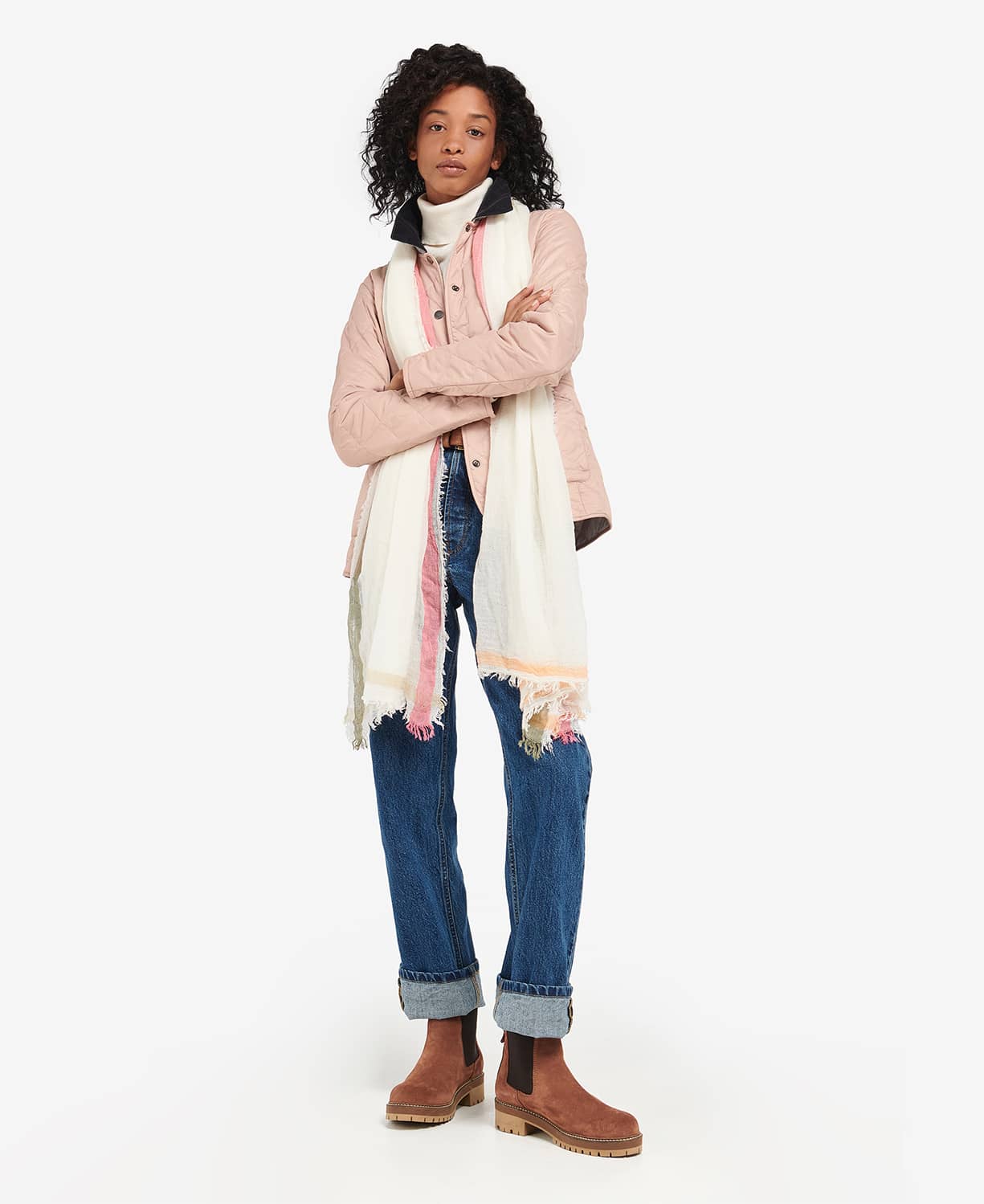 Barbour Blackett Border Check Wrap