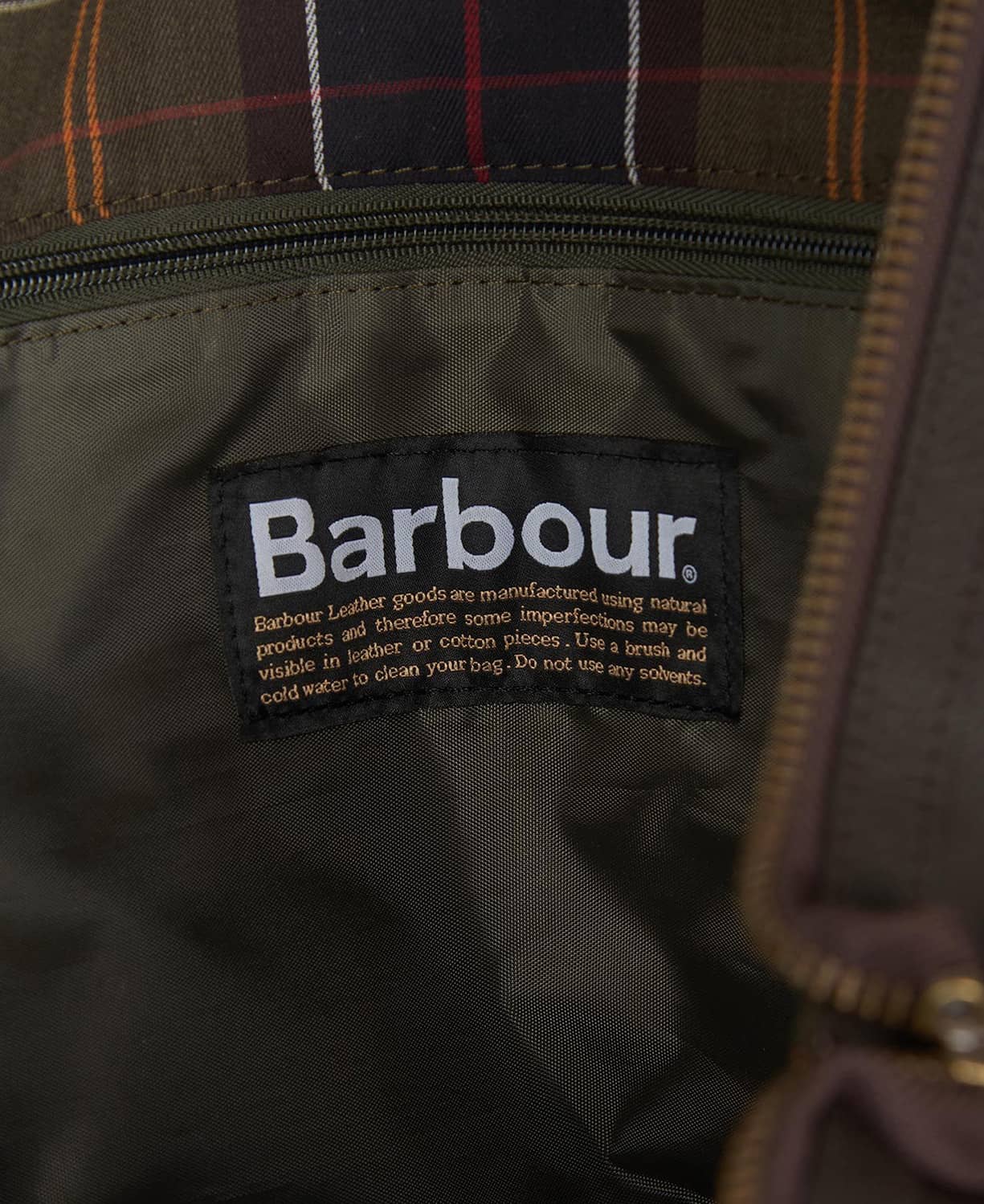 Barbour Leather Medium Travel Explorer Bag