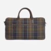 Barbour Tartan & Leather Holdall