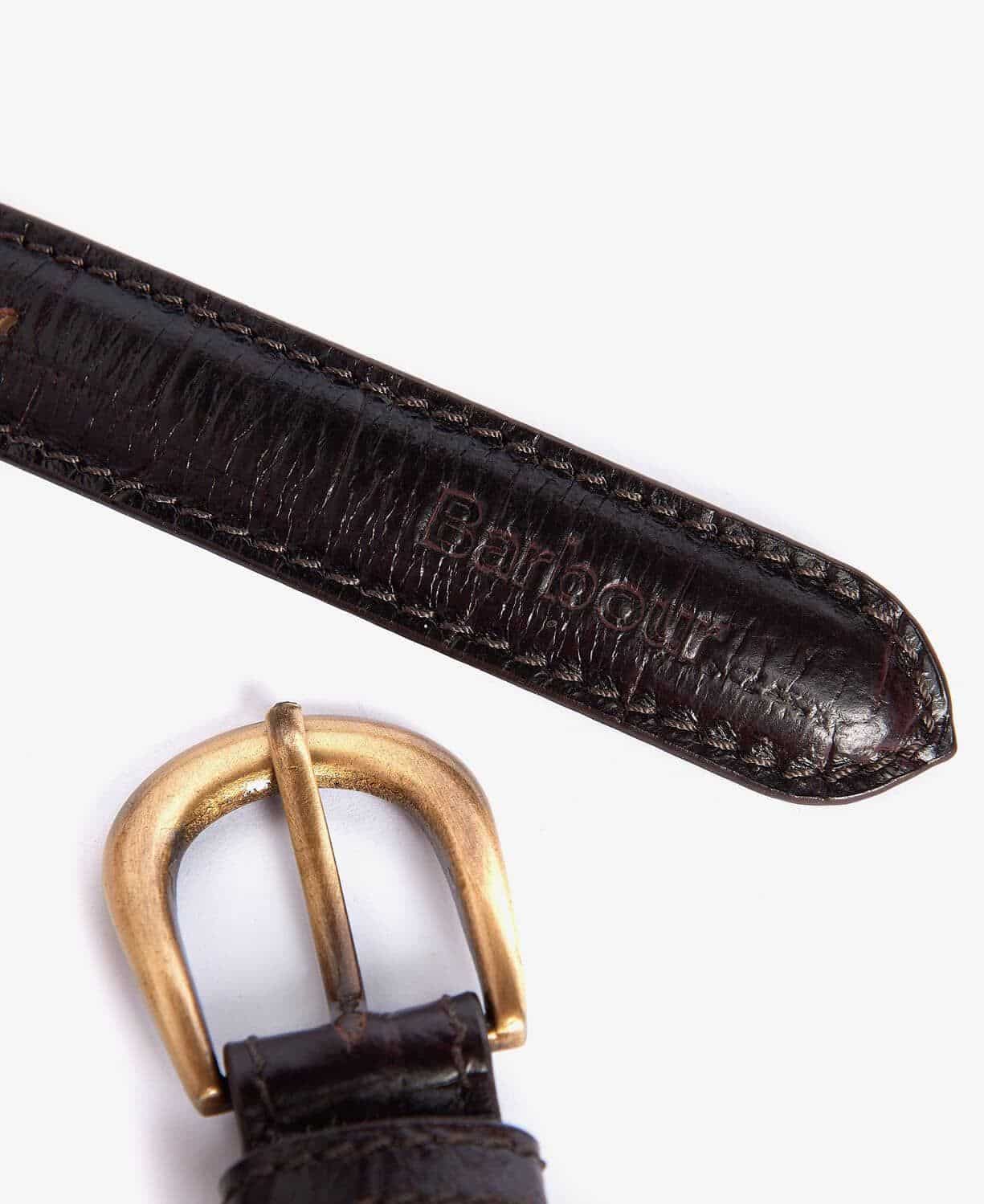 MOCK CROC LEATHER BELT
