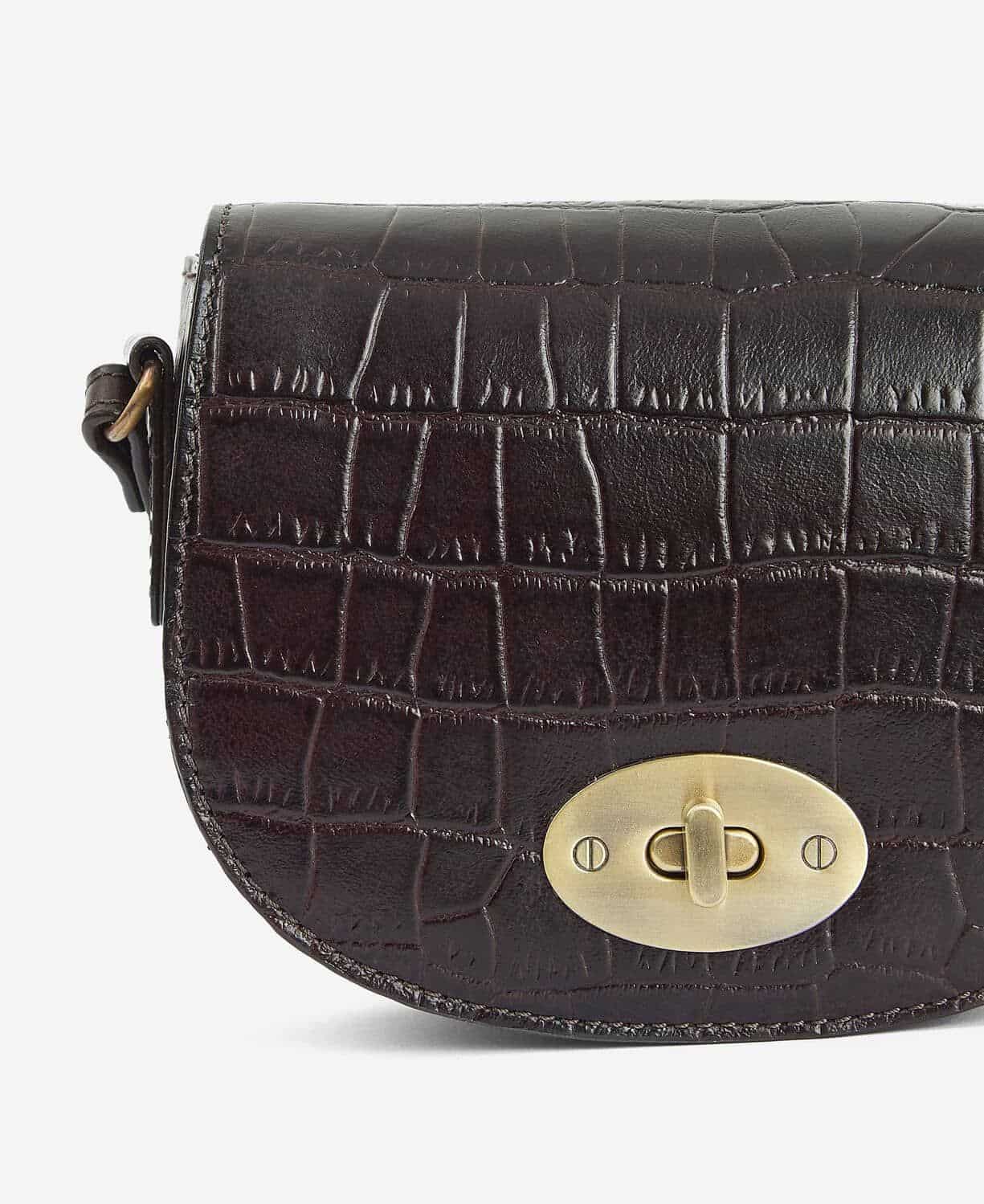 Barbour Eilein Leather Saddle Bag