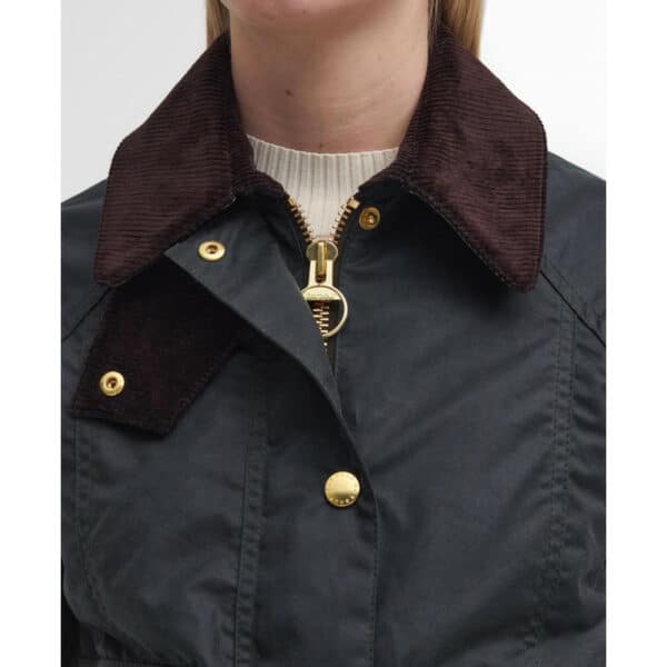 Barbour Cropped Beadnell Waxed Jacket